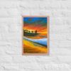 Framed Print - Day Blazed - Tropical Sunset Palm Tree | Work by Eman's Gallery