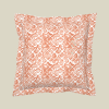 Pillow Sham Ceplok, Cinnamon | Pillows by Philomela Textiles & Wallpaper. Item composed of fabric