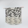 Large Painted Stripe Fringe Wall Hanging in Black | Tapestry in Wall Hangings by Julia Canright