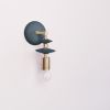Beaded Sconce: Saucer | Sconces by Pigeon Toe Ceramics. Item composed of steel and ceramic