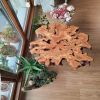 Burl Wood Coffee Table | Tables by Ironscustomwood. Item made of wood compatible with boho and mid century modern style