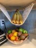 Macrame Fruit Hammock | Storage Basket in Storage by Rosie the Wanderer. Item made of cotton