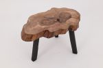 Logniture, Rustic Sculptural Coffee Table, Walnut & Burnt Black Oak, Unique | Tables by Logniture