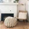 Giant Cotton Squish Pouf DIY KIT | Pillows by Flax & Twine. Item composed of fabric