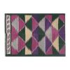Checkered Turkish Tulu Rug 3'5'' X 4'10'' | Area Rug in Rugs by Vintage Pillows Store