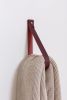 Large Leather Wall Strap [Flag End] | Storage by Keyaiira | leather + fiber | Artist Studio in Santa Rosa. Item composed of leather