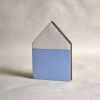 Little House - Blue No.34 | Sculptures by Susan Laughton Artist. Item composed of wood
