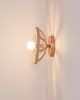 Prong Sconce, Terracotta | Sconces by SIN. Item made of ceramic with glass