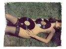 Nude With Records | Photography by She Hit Pause. Item made of paper