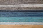 Beachscape: Gradient wood wall art | Wall Sculpture in Wall Hangings by Craig Forget. Item composed of wood in mid century modern or contemporary style