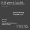 Industrial Triple Rail Chandelier | Chandeliers by Michael McHale Designs. Item composed of steel & glass
