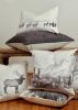 "Lone Elk" Velvet Decorative Pillow 20x20 | Pillows by Vantage Design