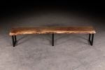 Live Edge Walnut Bench | Benches & Ottomans by Urban Lumber Co.. Item composed of walnut and steel
