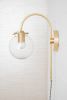 Plug In Sconce - Wall Sconce - Model No. 6879 | Sconces by Peared Creation. Item made of brass