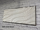 "CHELSEA" Parametric Wood Wall Art Decor / 100% Solid Wood | Wall Sculpture in Wall Hangings by ArtMillWork Design. Item composed of wood