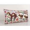 Vintage Oversize Suzani Pillow Cover, Animal Uzbek Embroider | Cushion in Pillows by Vintage Pillows Store