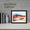 Framed Watercolor Painting, Abstract Art - "Smile" - Inspired by Nat King Cole Song | Paintings by Susi Schuele Art