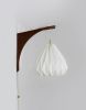 Misaki Wall Lamp | Sconces by La Loupe. Item composed of wood & linen