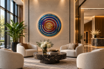 Alternative Interference Circle Mural | Decorative Objects by PlusObject
