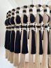 Large Black and White Macrame Chandelier - Modern Home Decor | Macrame Wall Hanging in Wall Hangings by RavaTapestryArt