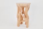 Solid Wood Sculptural Side Table, Original Contemporary Design | Tables by Logniture