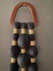 Macrame Wall Hanging Black Tassel Decor Modern Wall Decor Minimal Boho Wall Art Handmade Fiber Art Textile Sculpture | Wall Hangings by İnanç Yılmaz