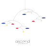 Ascend XL Art Mobile | 8 FEET - 96"w x 48"h | Sculptures by Atomic Mobiles