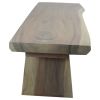 Haussmann® Wood Natural Edge Bench 48 in x 18 x 18 in | Benches & Ottomans by Haussmann®