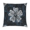 Violet Floral Velvet Cushion | Pillows by Sean Martorana. Item composed of fabric