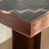 Black Walnut Side Table – End table cylinder base | Tables by Warnkestudio