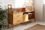 Mid Century Modern Credenza, Modular wall shelving | Storage by Plywood Project. Item made of wood works with minimalism & mid century modern style