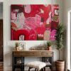 Miss Scarlett | Oil And Acrylic Painting in Paintings by Sarah Finucane