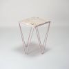 Avior - White onyx side table | Tables by DFdesignLab - Nicola Di Froscia. Item made of steel with marble works with minimalism & contemporary style
