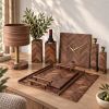 Handmade Walnut Home Decor Set, Geometric Marquetry Collection, Scandinavian Interior Decor, Special Gifts | Beds & Accessories by Vesta Corte