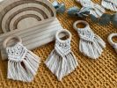 Macrame Napkin Rings | Linens & Bedding by Rosie the Wanderer. Item made of wood with cotton