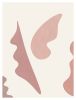 Minimal Scandinavian Abstract print in Nude Blush and Pink | Prints by Capricorn Press. Item composed of paper in boho or minimalism style