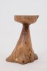 Walnut Solid Wood Sculptural Side Table, Original Contemporary Design | Tables by Logniture