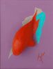 "The nose" | Mixed Media in Paintings by Natasha Kanevski. Item made of canvas works with minimalism & contemporary style