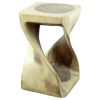 Haussmann® Original Wood Twist Stool 10 X 10 X 16 In | Chairs by Haussmann®