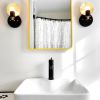 White Sconce - Brass Wall Sconce - Model No. 8677 | Sconces by Peared Creation. Item composed of brass
