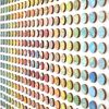 Six Hundred and Seventy Six Rainbow Map Dots Concentric Squares | Collage in Paintings by Amelia Coward