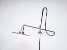 Plug in Kitchen Shelves Scissor Sconce - Adjustable Wall | Sconces by Retro Steam Works. Item composed of brass in industrial style