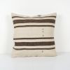 Vintage Striped Organic Pillow, Handwoven Turkish Kilim Pill | Cushion in Pillows by Vintage Pillows Store