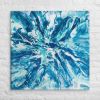 Canvas Print - Riptide - Fluid Abstract Exploding Blue Wave | Work by Eman's Gallery
