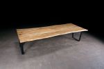 Live Edge Oak Dining Table | Tables by Urban Lumber Co.. Item made of oak wood with steel