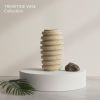 Fluted travertine vase | Vases & Vessels by AYMARBLEDESIGN LLC