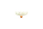 Terrazzo Tea Green Half Moon Knob | Hardware by Windborne Studios. Item composed of synthetic