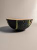 Carved & Painted Bowl | Decorative Bowl in Decorative Objects by Wood Alchemist Studio. Item composed of wood