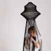 Medina One Macrame Lamp - Black | Pendants by Hamimi