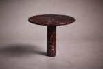 Marylou Rosso Levanto Red Marble Round Table | Dining Table in Tables by HamamDecor LLC